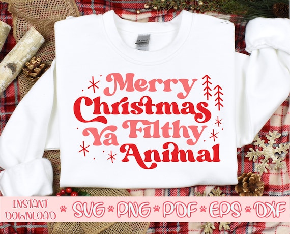 merry christmas ya filthy animal shirt australia