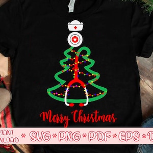 Stethoscope christmas tree svg,Merry Christmas svg,Nurse christmas svg,Medical christmas svg,Nurse christmas shirt,Nurse christmas light svg