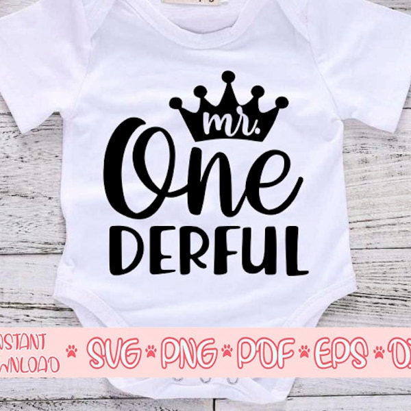 Mr One Derful svg,Mr Onederful svg,Birthday boy svg,1st birthday svg,Family birthday svg,First birthday svg,Baby onesies svg