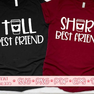 Lange beste vriend svg,Korte beste vriend svg,Beste vriend svg,Meisjes reis svg, Meisjes weekend svg,Matching shirts svg