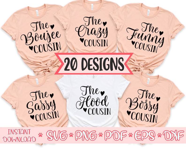 The Sassy Cousin Svgthe Crazy Cousin Svgbest Friends Shirts - Etsy