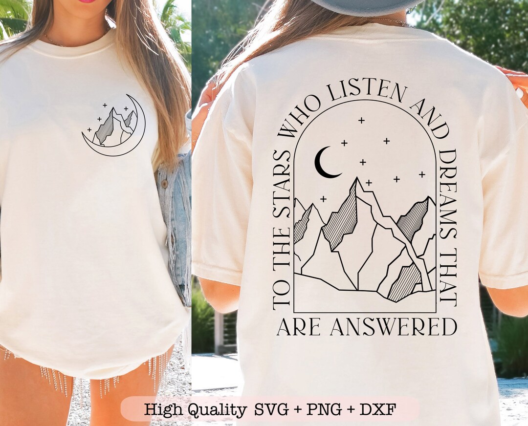 To the Stars Who Listen and Dreams That Are Answered Svg, Positive