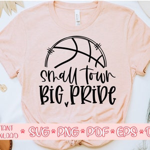 Kleine stad Grote trots svg, Basketbal svg, Basketbal Moeder svg, Liefde Basketbal svg, Basketbal gesneden bestand, Basketbal svg cricut