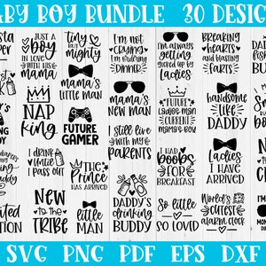 Baby Boy bundel SVG, Baby Onesie SVG, pasgeboren SVG, babyjongen onsie gesneden bestand SVG, babyjongen onsie SVG voor cricut