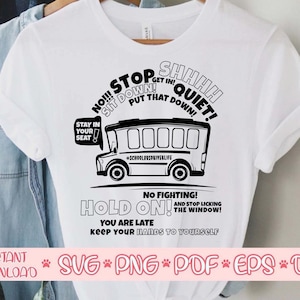 Vie de chauffeur d’autobus scolaire svg, Chauffeur de bus svg, Chauffeur de bus Cadeau svg