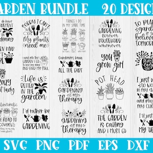 Garten-Bundle-Svg, Gartenarbeit-Shirt-Svg, Gartenarbeit-Schnittdatei, Gartenarbeit-Svg für Cricut, Gartenzitat-Svg, Gartenarbeit-Syaing-Svg