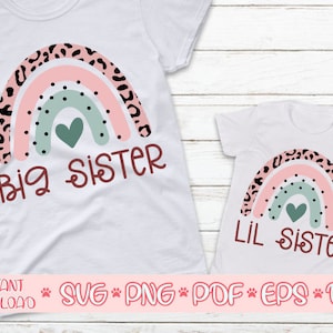 Sorella maggiore svg,Sorella Minore svg,Arcobaleno Big sis Lil sis svg,Sorella squadra svg,Camicia svg,Promossa a sorella maggiore svg,sorella grande svg,Sissy svg