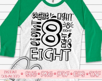 Livello 8 sbloccato svg,Otto anni bambino svg,8esimo compleanno svg,Compleanno ragazzo svg,Compleanno ragazza svg,ottavo compleanno svg