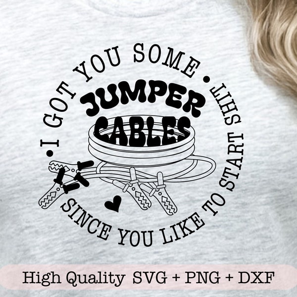 Panneau Humour Aluminium "I Got You Some Jumper Cables" - Résistant Intempéries