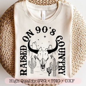 Criado em svg country dos anos 90, svg country dos anos 90, camisa ocidental svg, arquivo svg de cowgirl vintage, svg de garota country