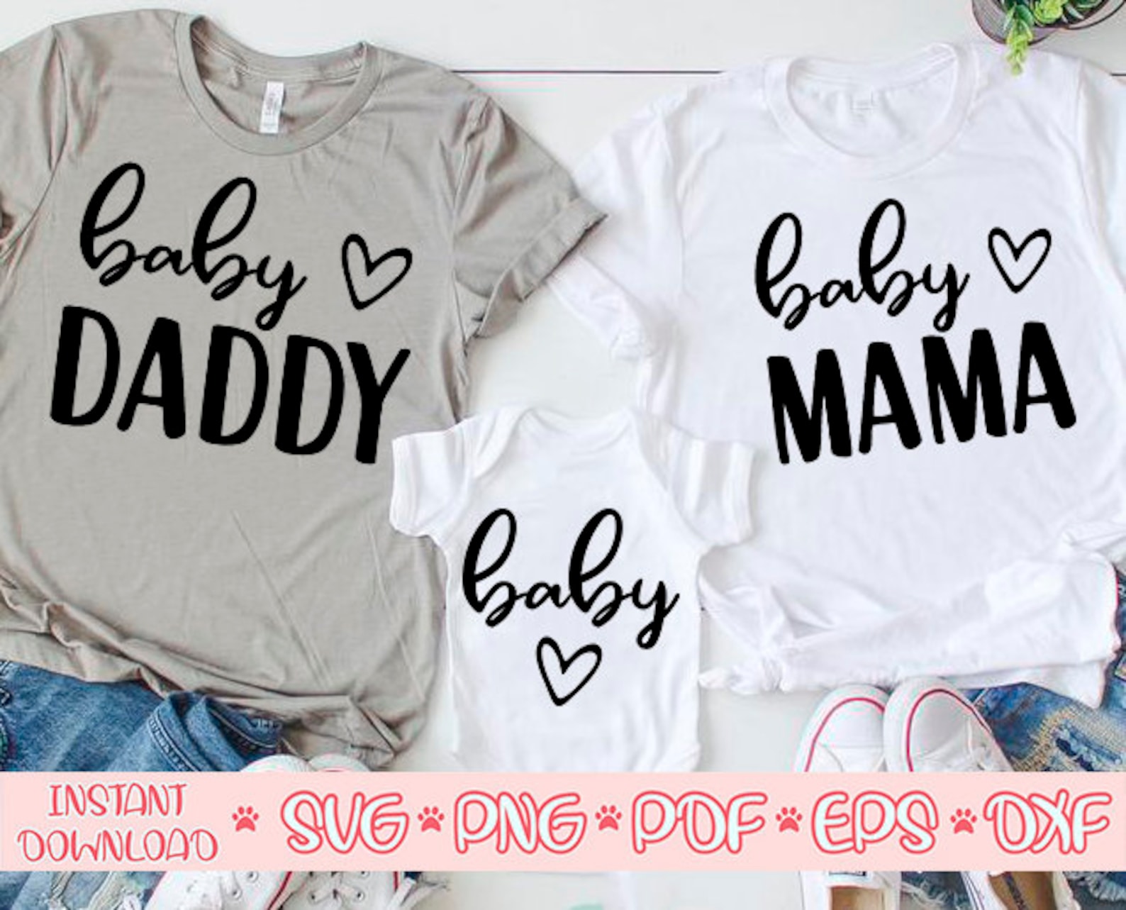 Baby Mama Svgbaby Daddy Svgbaby Svgmother and Son Svgmom | Etsy