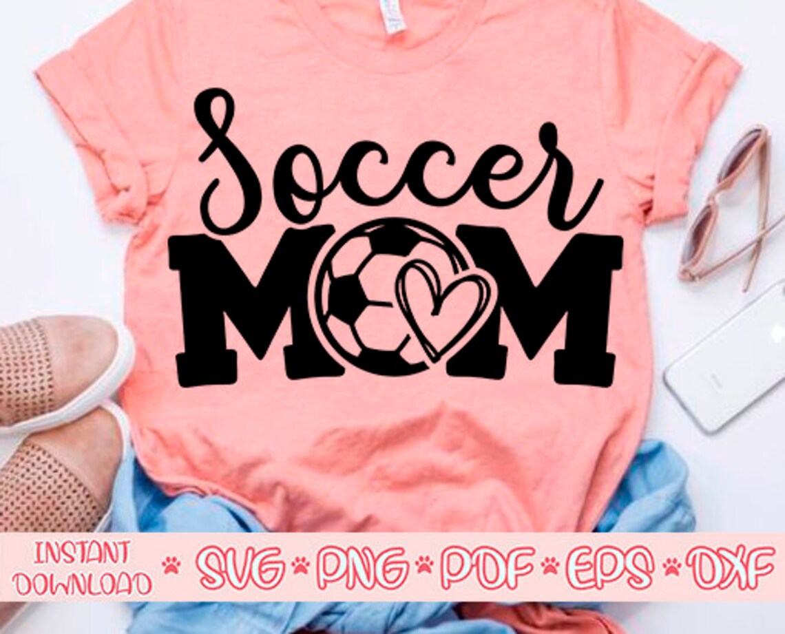 Soccer Mom Svgsoccer Svgsoccer Mom Shirt Svgsoccer | Etsy