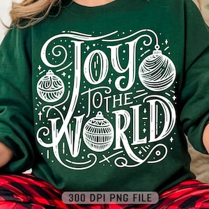 Alegría para el mundo PNG, Navidad cristiana vintage PNG, Navidad religiosa retro PNG, Diseño de sublimación religiosa
