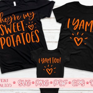 Son mis batatas svg, yo yam svg, yo yam demasiado svg,Mami y Me svg,Madre Hija Hijo svg,Funny halloween svg,Halloween 2020 svg