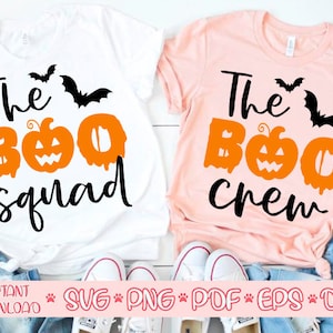 De boo squad svg, De boo crew svg, Halloween citaat svg, Halloween shirt svg, Halloween decor svg, Funny halloween svg, Halloween 2020 svg