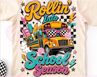 ¡De vuelta a la escuela! PNG, Autobús escolar retro PNG, Primer día de clases PNG