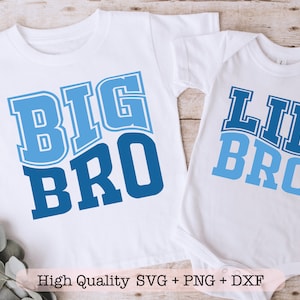 Big Bro Lil Bro svg, großer Bruder svg, kleiner Bruder svg, Kleinkind Shirt svg, svg-Dateien für Cricut
