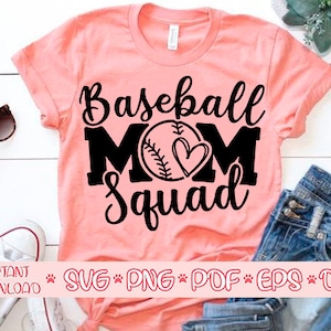 Baseball mom squad svg,Baseball mom svg,Baseball svg,Baseball clipart,Ball svg,Sport svg,Baseball shirt svg,Love baseball svg