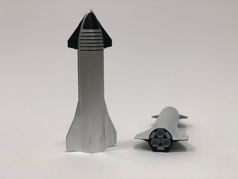 SpaceX Starship Model 3D Print Miniature Etsy