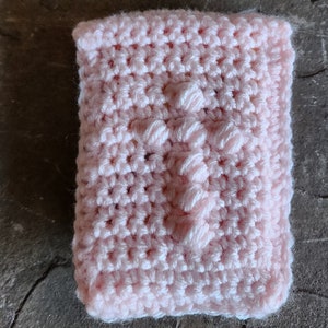Mini porta biblia, mini cruz, cuadrado de oración de bolsillo, cuadrado de comodidad, paño de oración, regalo de ganchillo hecho a mano, paquete de atención edificante, motivación