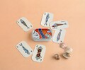 Retro Tinned Fish Poker Deck of Cards, Unique Sardine Tin Can Playing Cards, Portuguese Souvenir, Sardine Lover Gift product logo