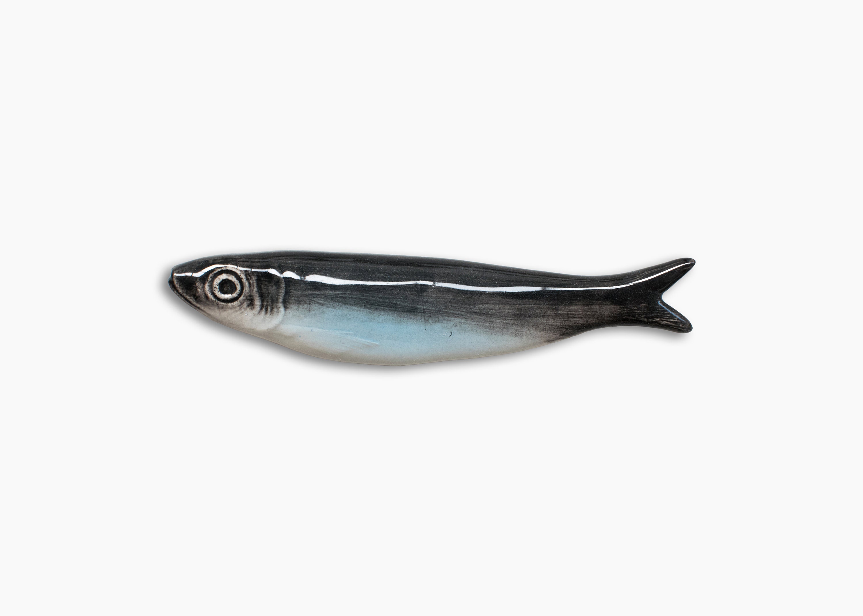 Ceramic Sardine Wall Hanging, Portuguese Handmade Fish Art