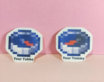 Tommy x Tubbo Compass Vinyl Sticker, Minecraft Friendship Die Cut