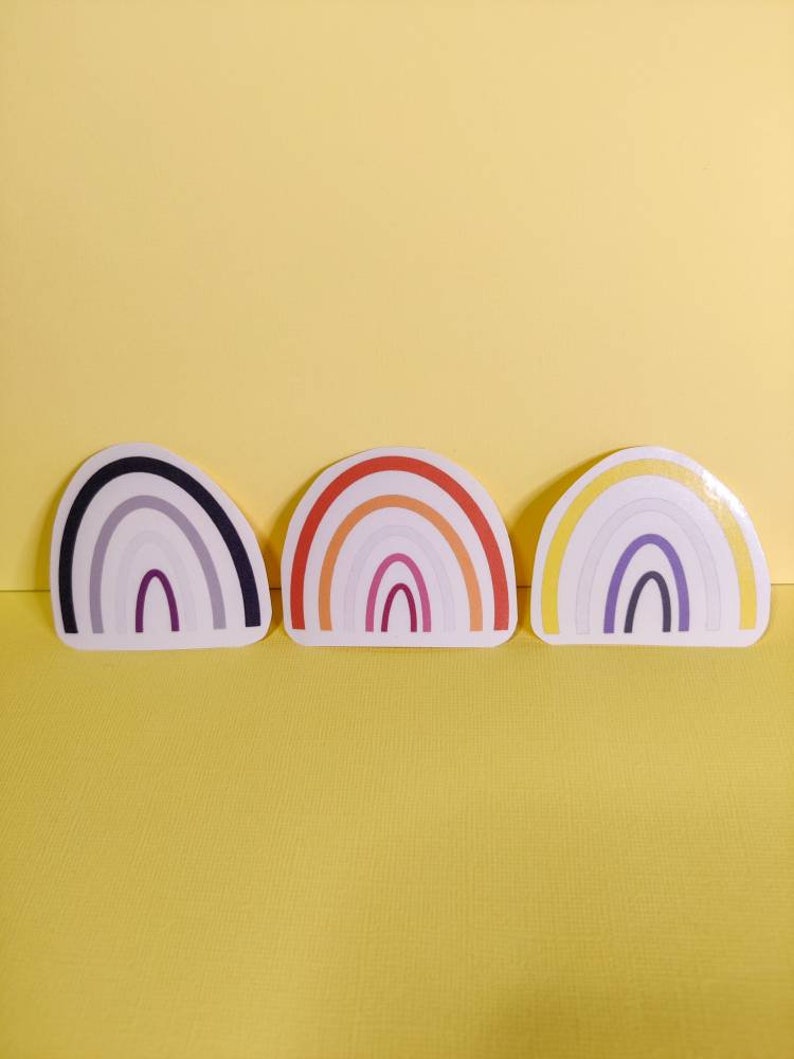 Pride Rainbow Flag Stickers Die Cut LGBTQ Vinyl Sticker - Etsy