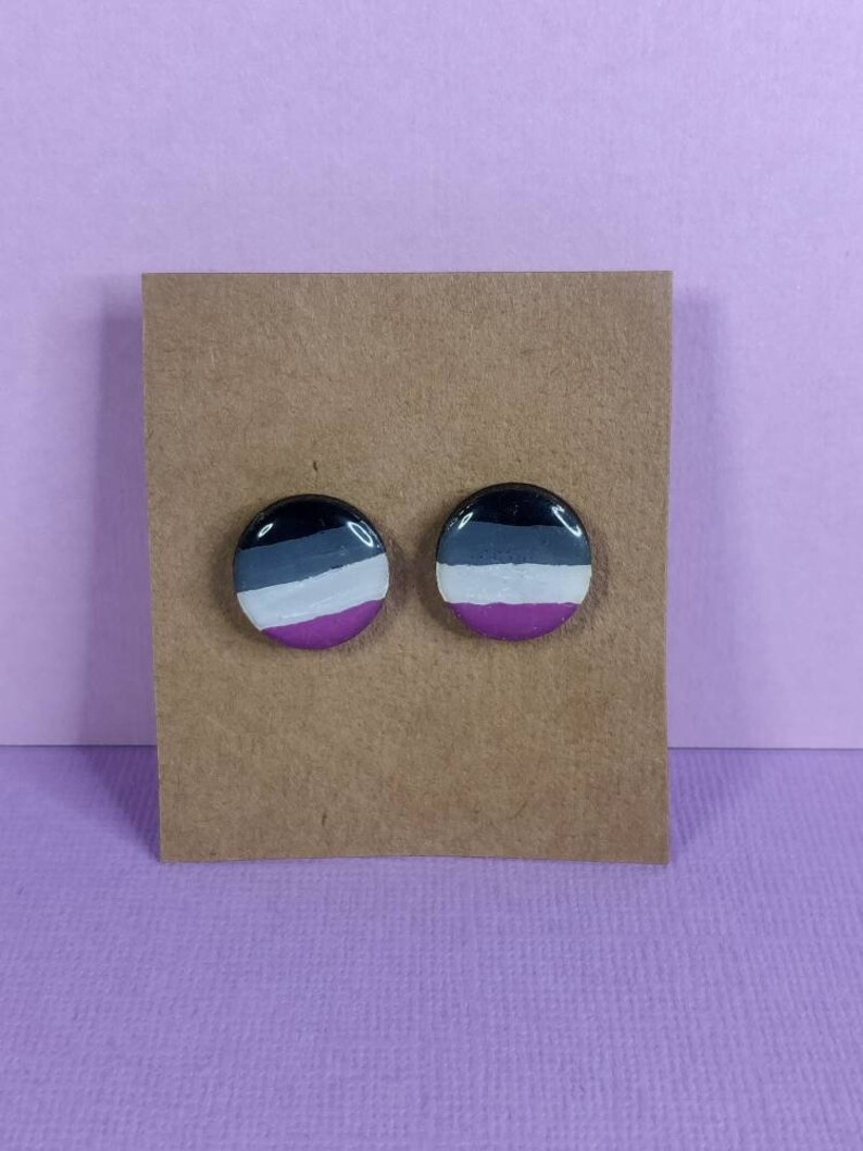 HBTQ Pride Flags Träörhängen, Anpassade Smycken i Kirurgiskt Stål bild 9
