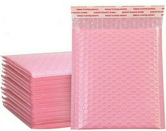 BULK Light Pink Bubble Mailer, Pink Padded Envelopes for jewelry, art, cosmetics etc.