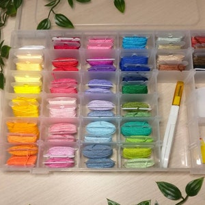 Embroidery Thread Bobbins, Floss Cards, Cross Stitch Organizer