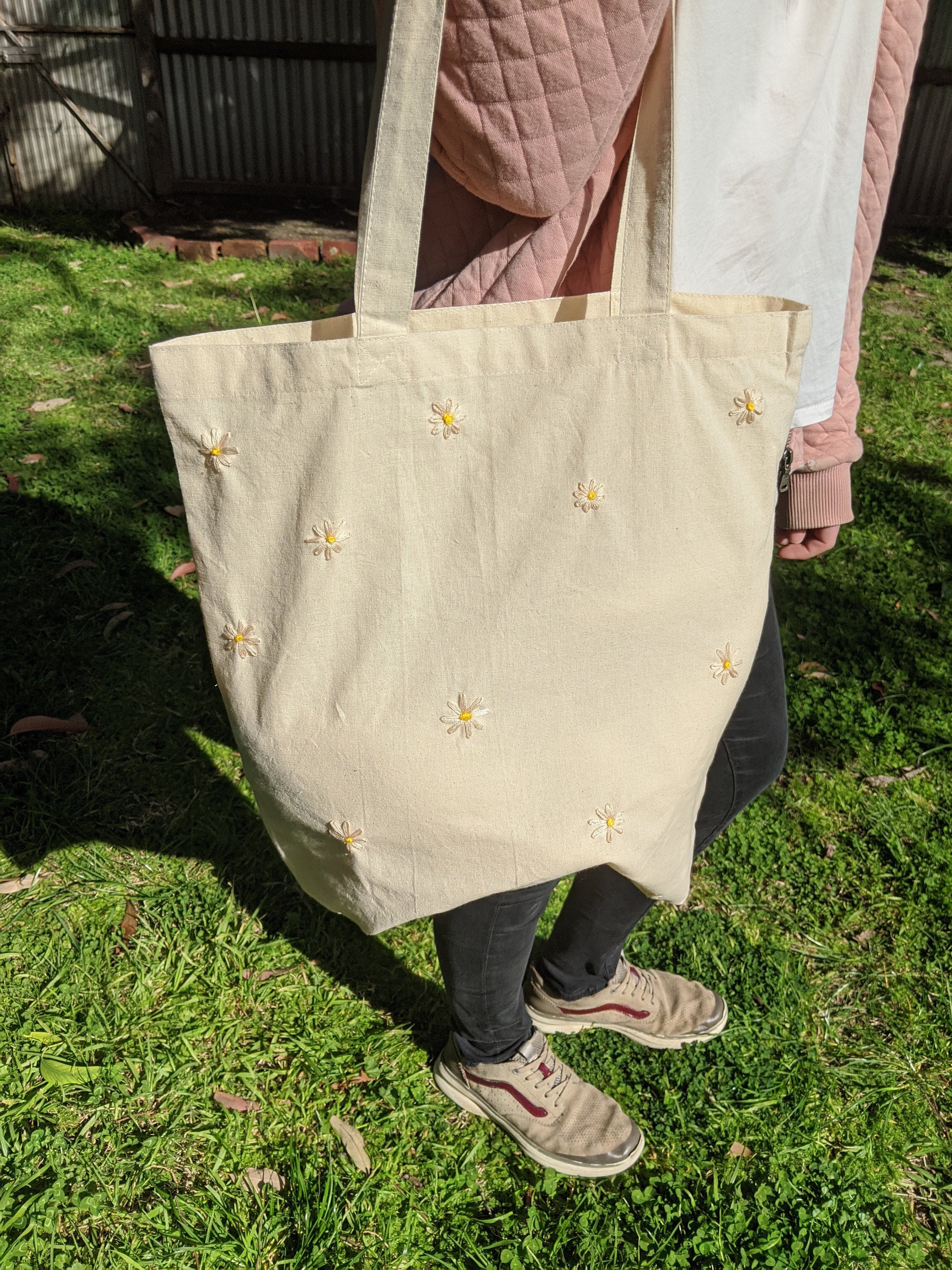 daisy tote bag