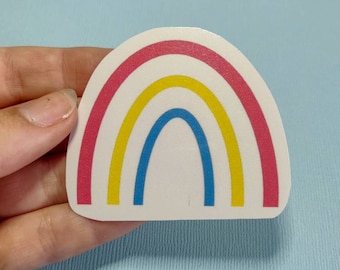 Pride Rainbow Flag Stickers, Die Cut LGBTQ+ Vinyl Sticker