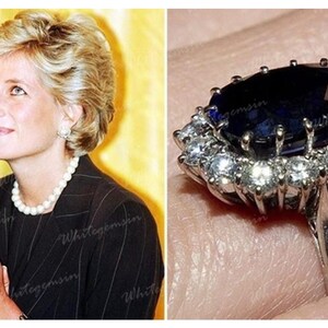 Princess Diana Wedding Ring 3.50ct Oval Sapphire Ring Kate - Etsy