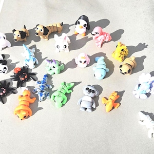 Articulated 3D Printed Fidget Animals: Miniature Sensory Toy