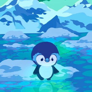 Penguin Pride Art Print 11 x 17&quot;
