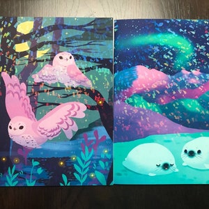 かわいい動物のポケットフォルダー / イラストかわいい文房具