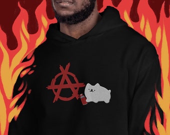 Anarchy Puppy - Unisex Hoodie / Eat the Rich / Anarchy / Niedliche Lustige Geschenke für Extremisten