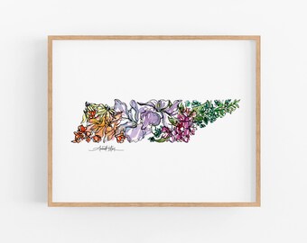 Tennessee Wall Art Etsy