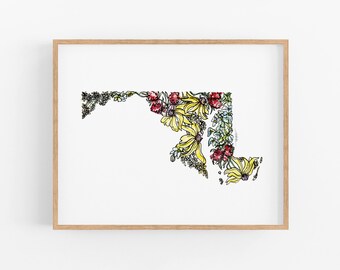 Maryland Wall Art Etsy