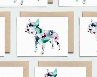 A5 Writing French Bulldog Note Paper With Envelopes Gift Craft Handmade 