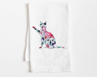 Cat Flour Sack Tea Towel