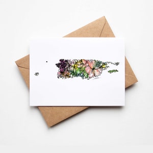 Lot de 8 cartes de correspondance vierges avec enveloppes, PORTO RICO, vacances militaires, carte multi-occasions, cadeau de déménagement