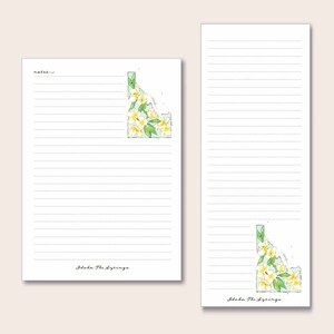 Idaho Notepad Bundle watercolor artwork gift for her him Christmas birthday