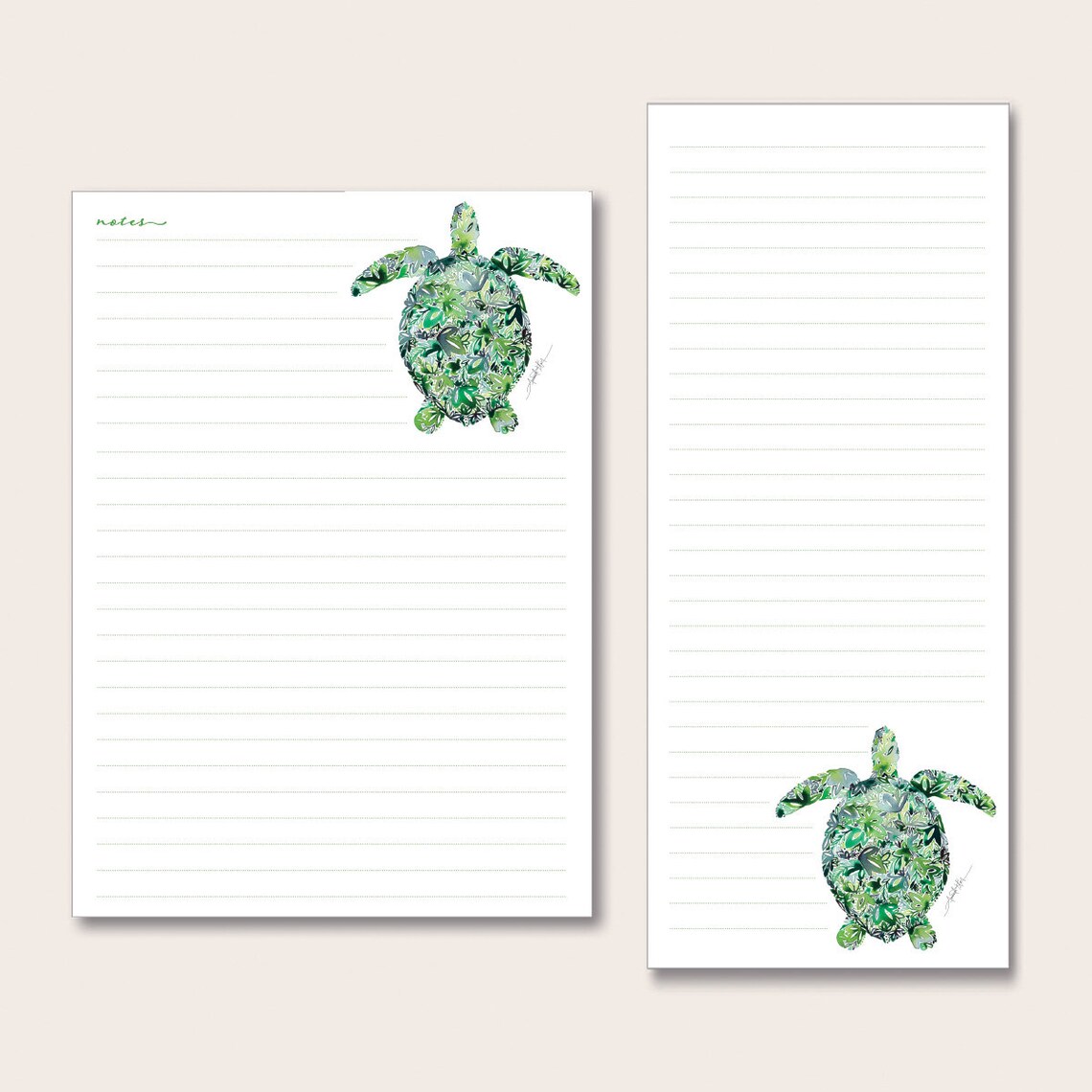 Sea Turtle Notepad Bundle Stationery Gift for Him Her Christmas ...