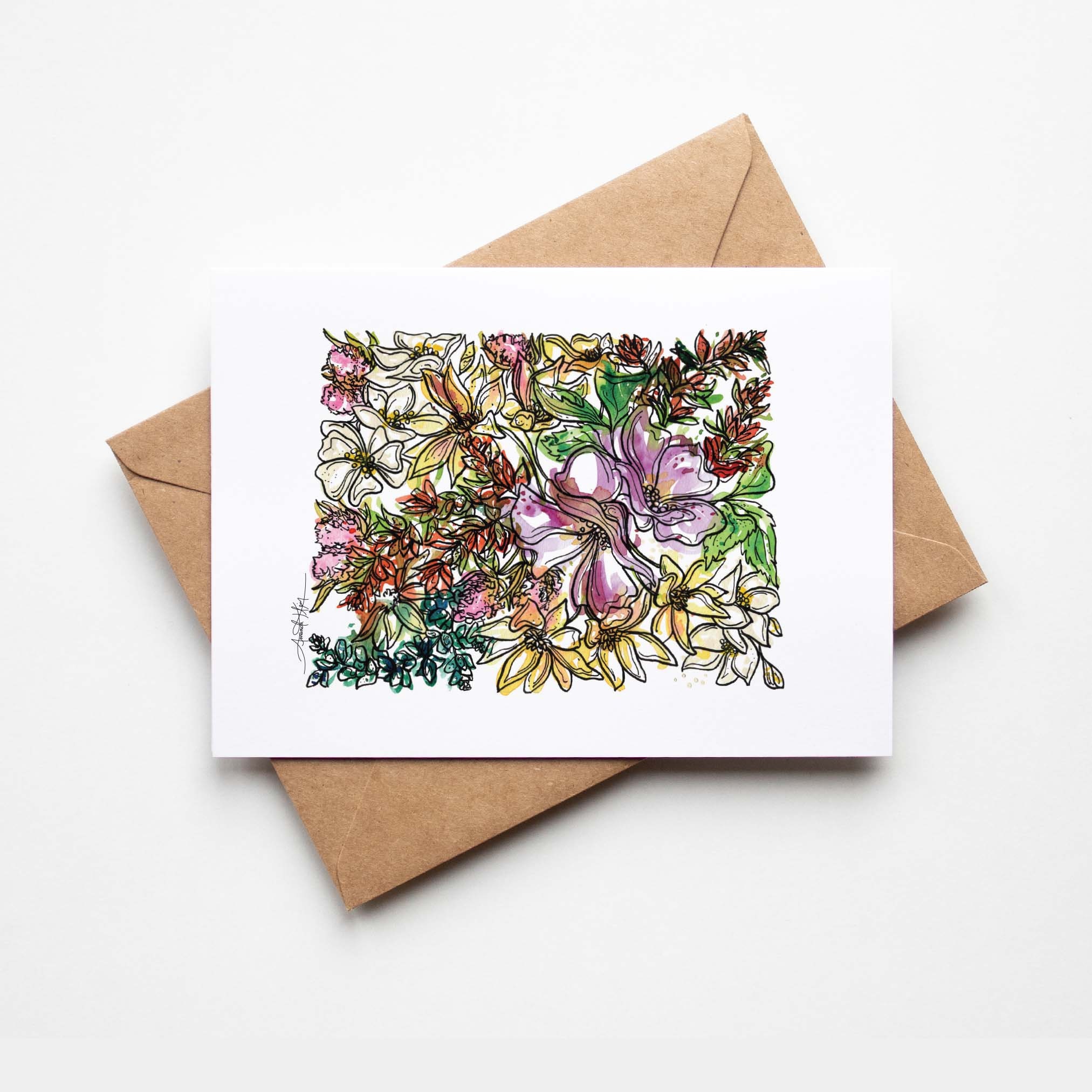 Flower Photo Note Cards With Envelopes Nature Blank Note Cards Handmade 5x7  Flower Photo Greeting Cards Handmade Set Nature GP72 