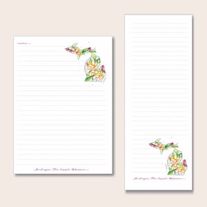 Michigan Notepad Bundle watercolor artwork gift for her him Christmas birthday