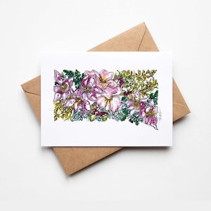 DAKOTA DU SUD Boîte de fleurs sauvages, lot de 8 cartes de correspondance vierges avec enveloppes, pendaison de crémaillère, vacances militaires, carte multi-occasions, cadeaux de déménagement uniques