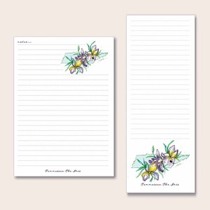 Tennessee Notepad Bundle watercolor artwork gift for her him Christmas birthday