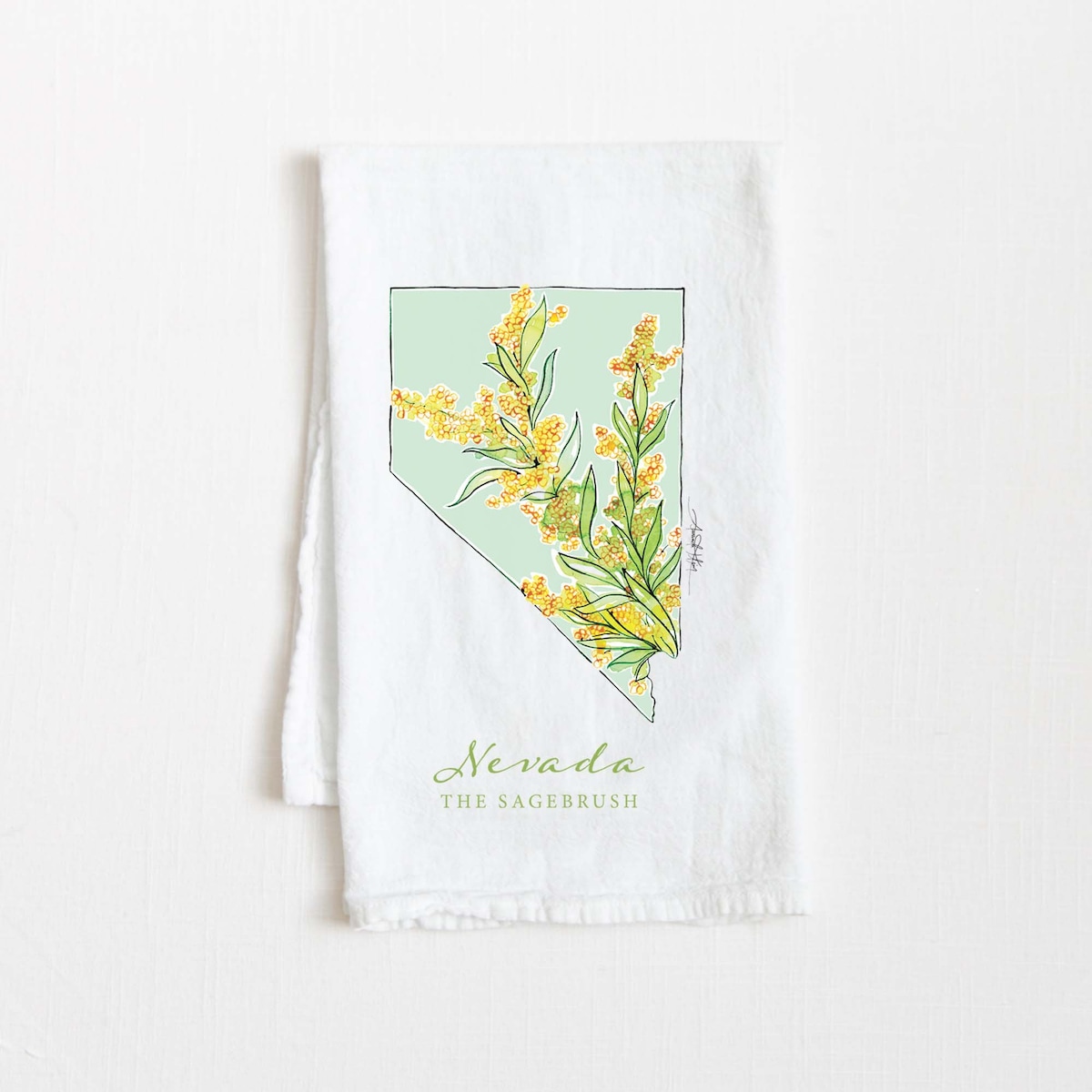 NEVADA State Sagebrush Flour Sack Kitchen Tea Towel 27 X 27 Cotton Decor Unique Housewarming Hostess Birthday Christmas Farmhouse Gift - Etsy